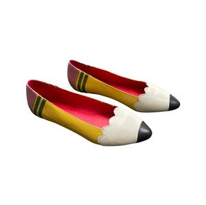 Jeffrey Campbell teacher pencil flats, size 11